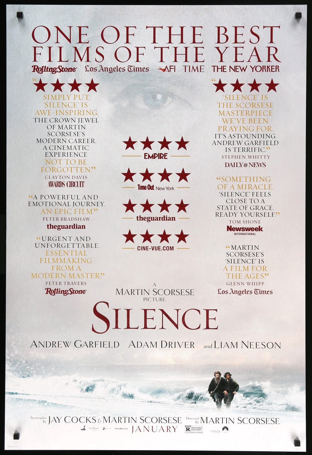 Silence (2016) original movie poster for sale at Original Film Art