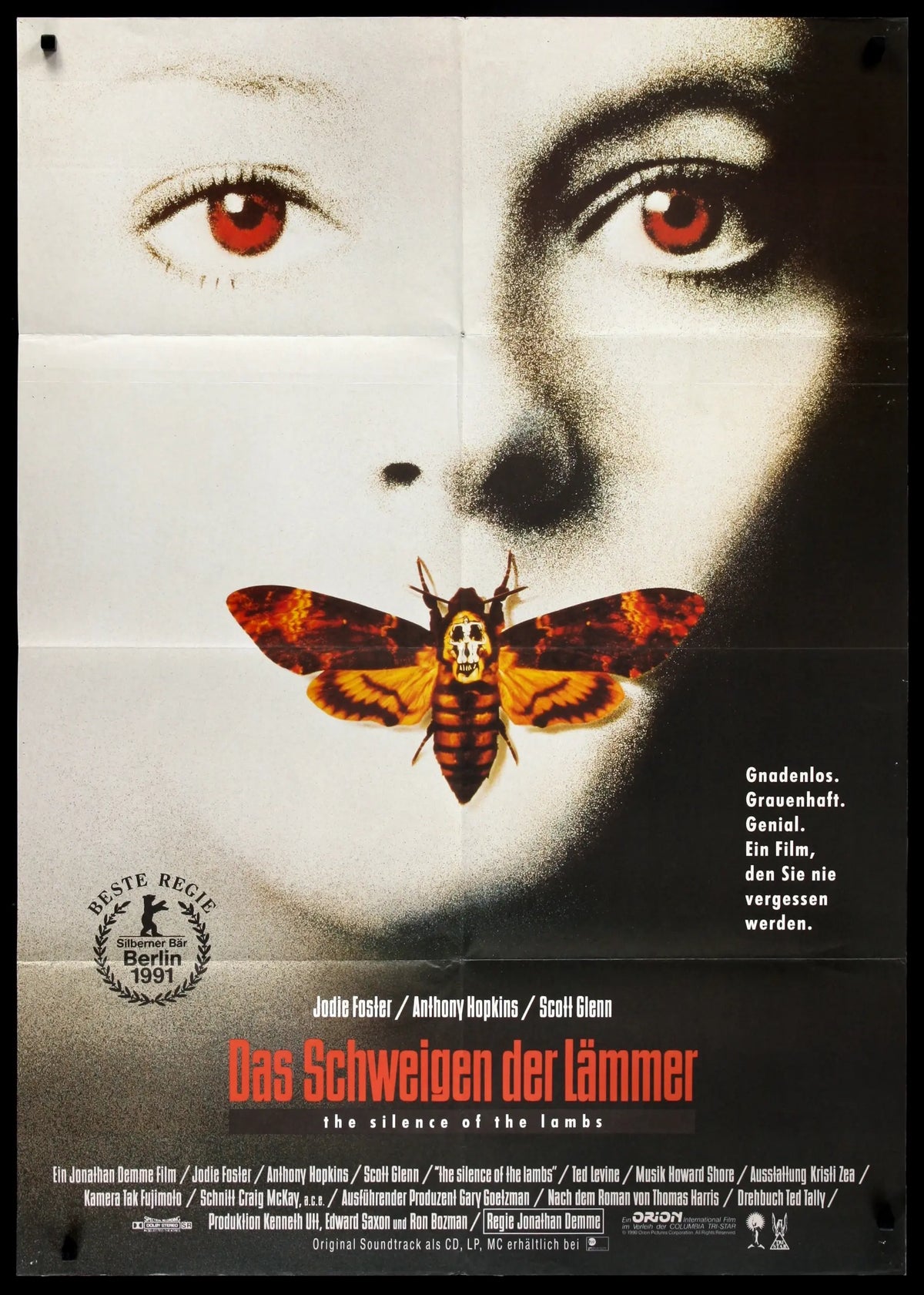 Silence of the Lambs (1991) original movie poster for sale at Original Film Art - Vintage Movie Posters