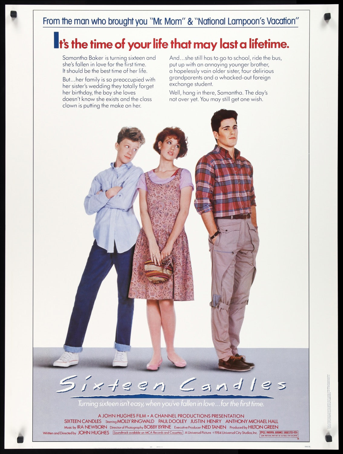 Sixteen Candles (1984) original movie poster for sale at Original Film Art - Vintage Movie Posters