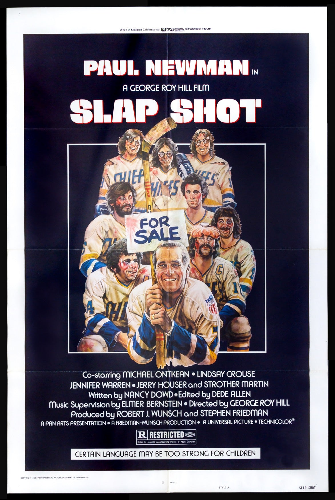 Slap Shot (1977) Original Style A OneSheet Movie Poster Original