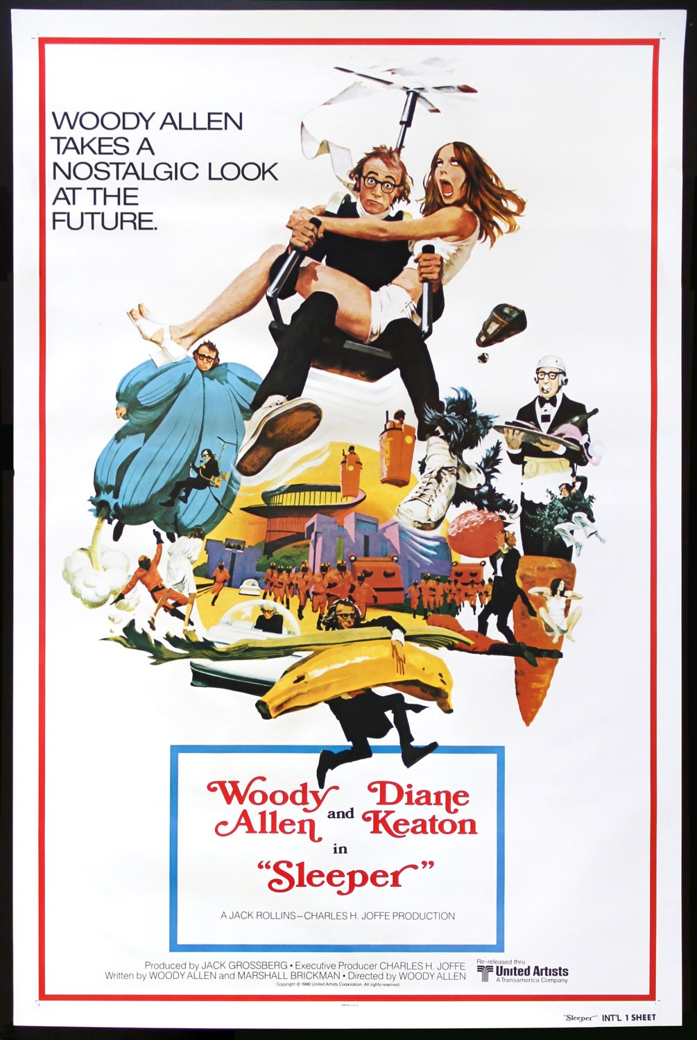 Sleeper (1973) original movie poster for sale at Original Film Art - Vintage Movie Posters