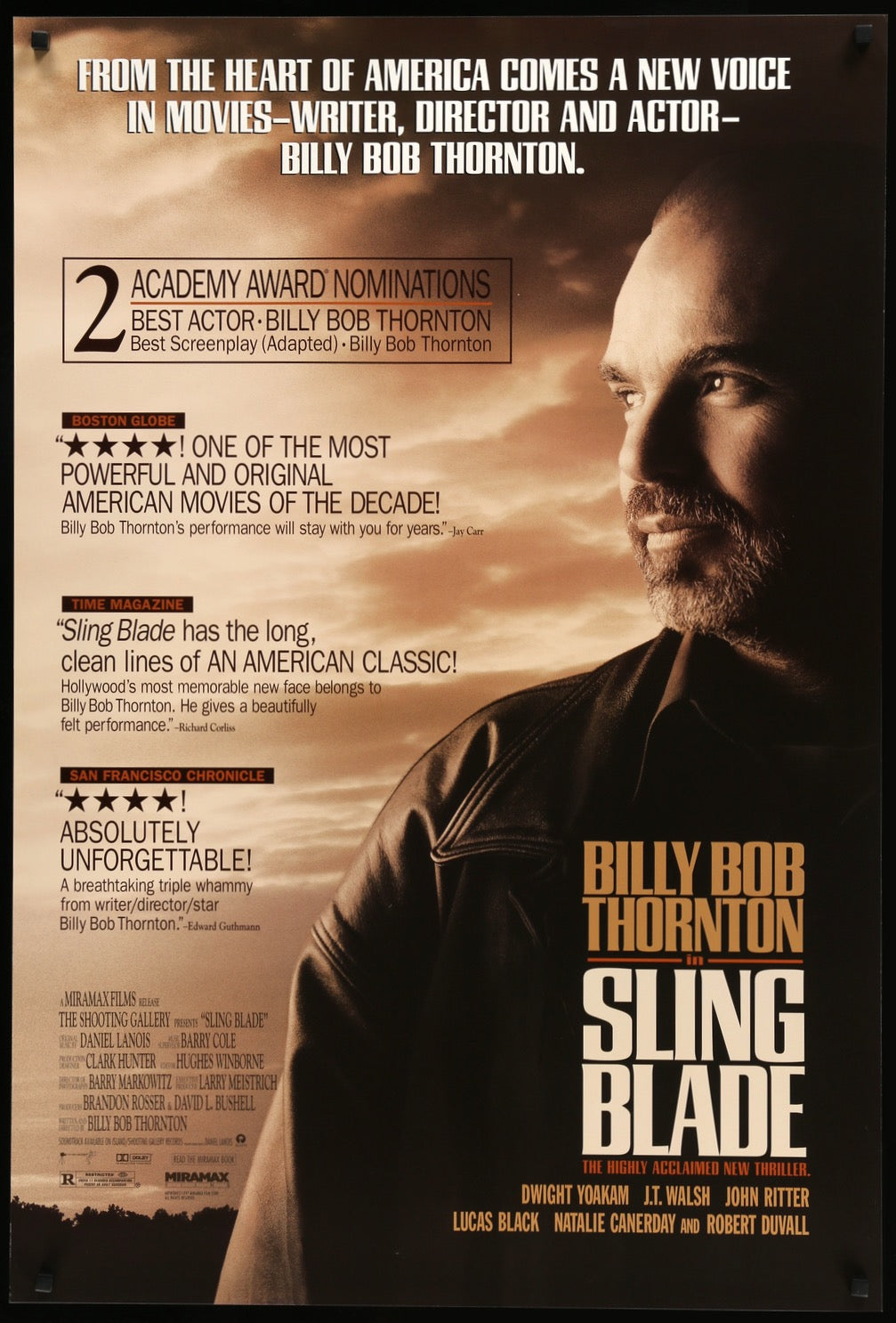Sling Blade (1996) Original One-Sheet Movie Poster - Original Film