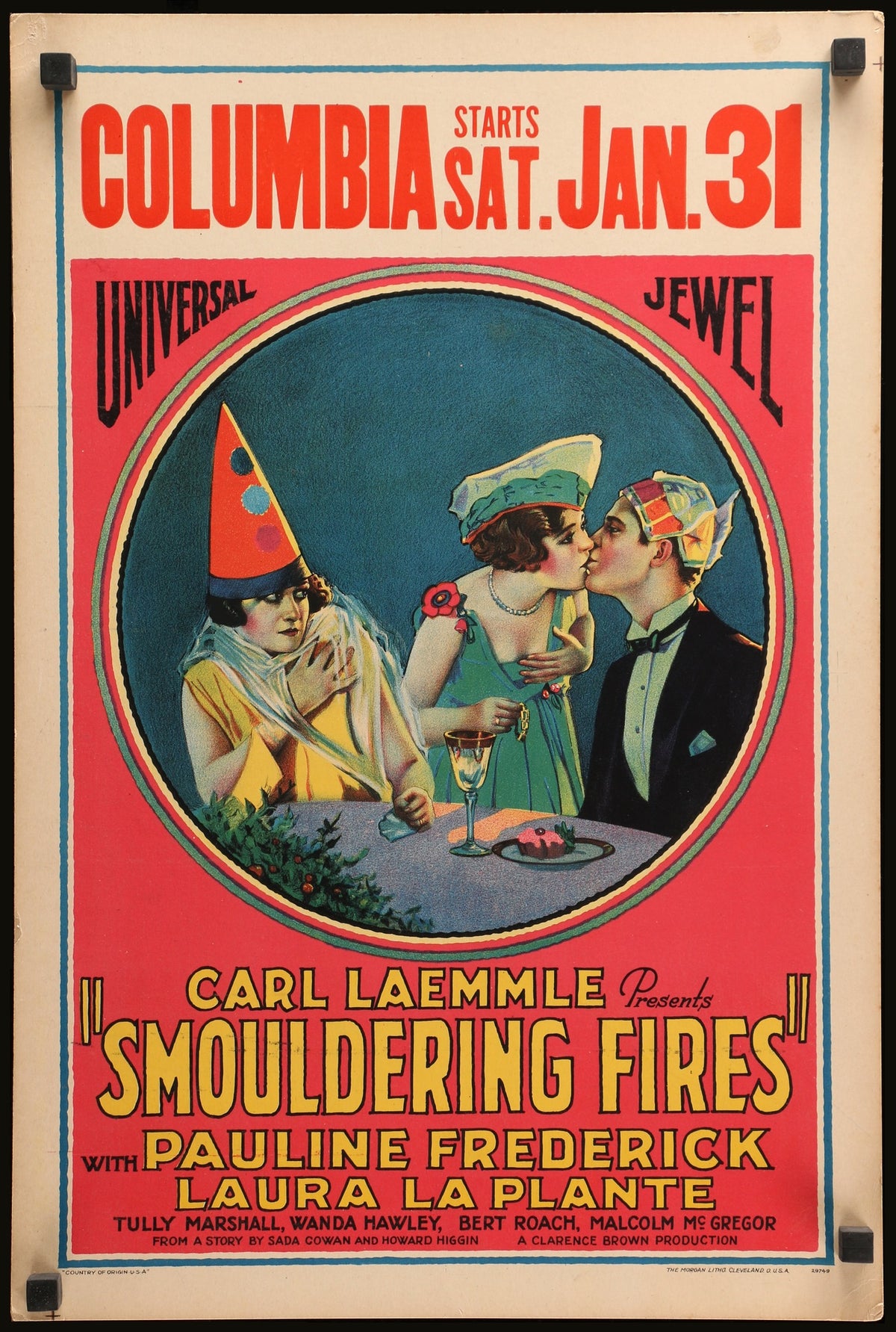 Smouldering Fires (1925) original movie poster for sale at Original Film Art