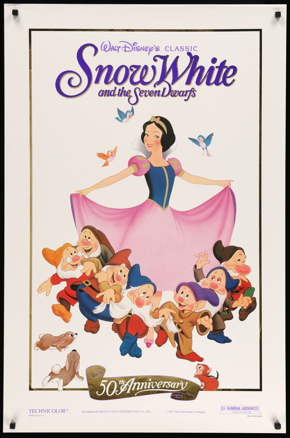 Snow White and the Seven Dwarfs (1937) original movie poster for sale at Original Film Art - Vintage Movie Posters