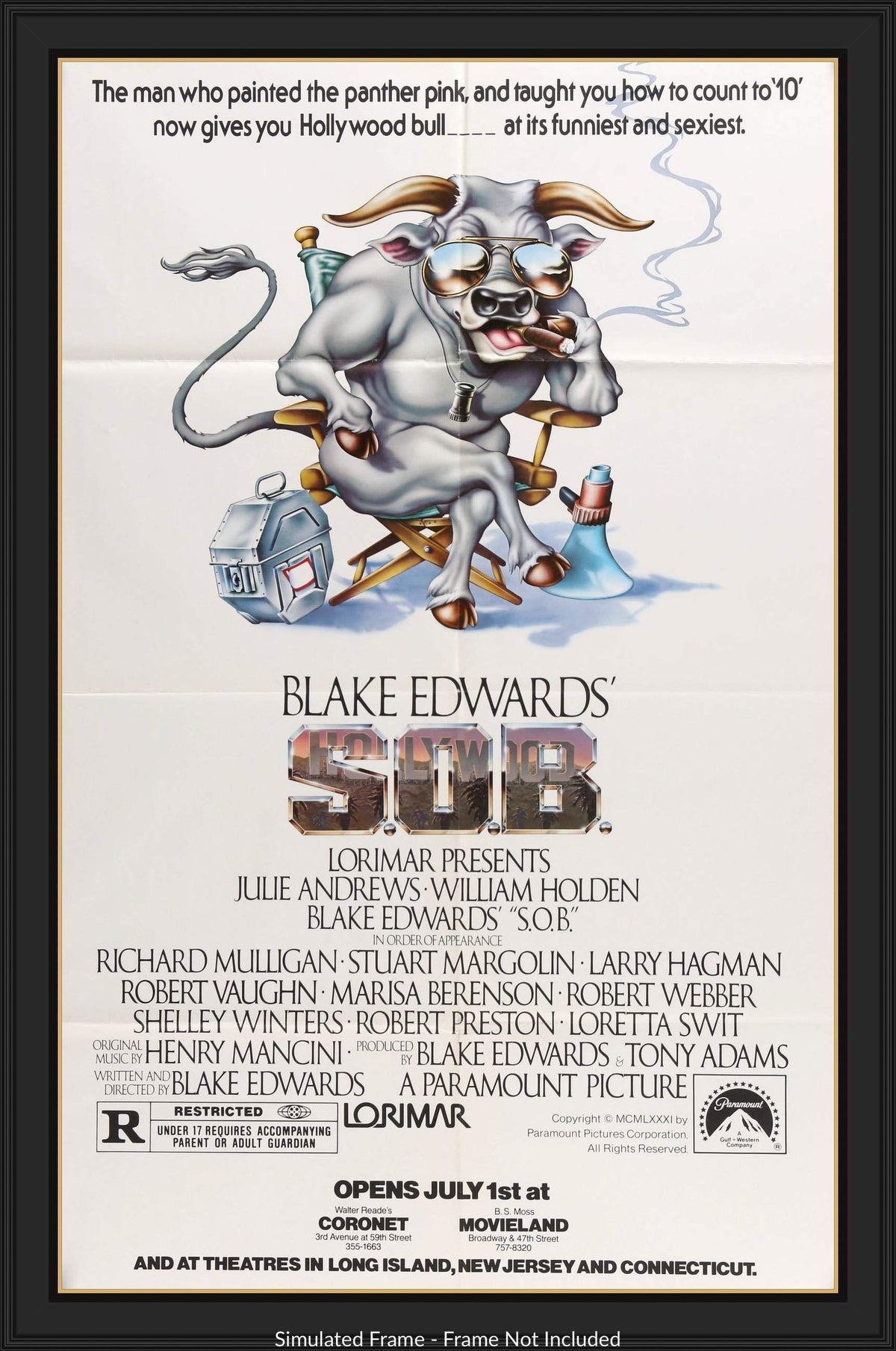 S.O.B. (1981) original movie poster for sale at Original Film Art - Vintage Movie Posters