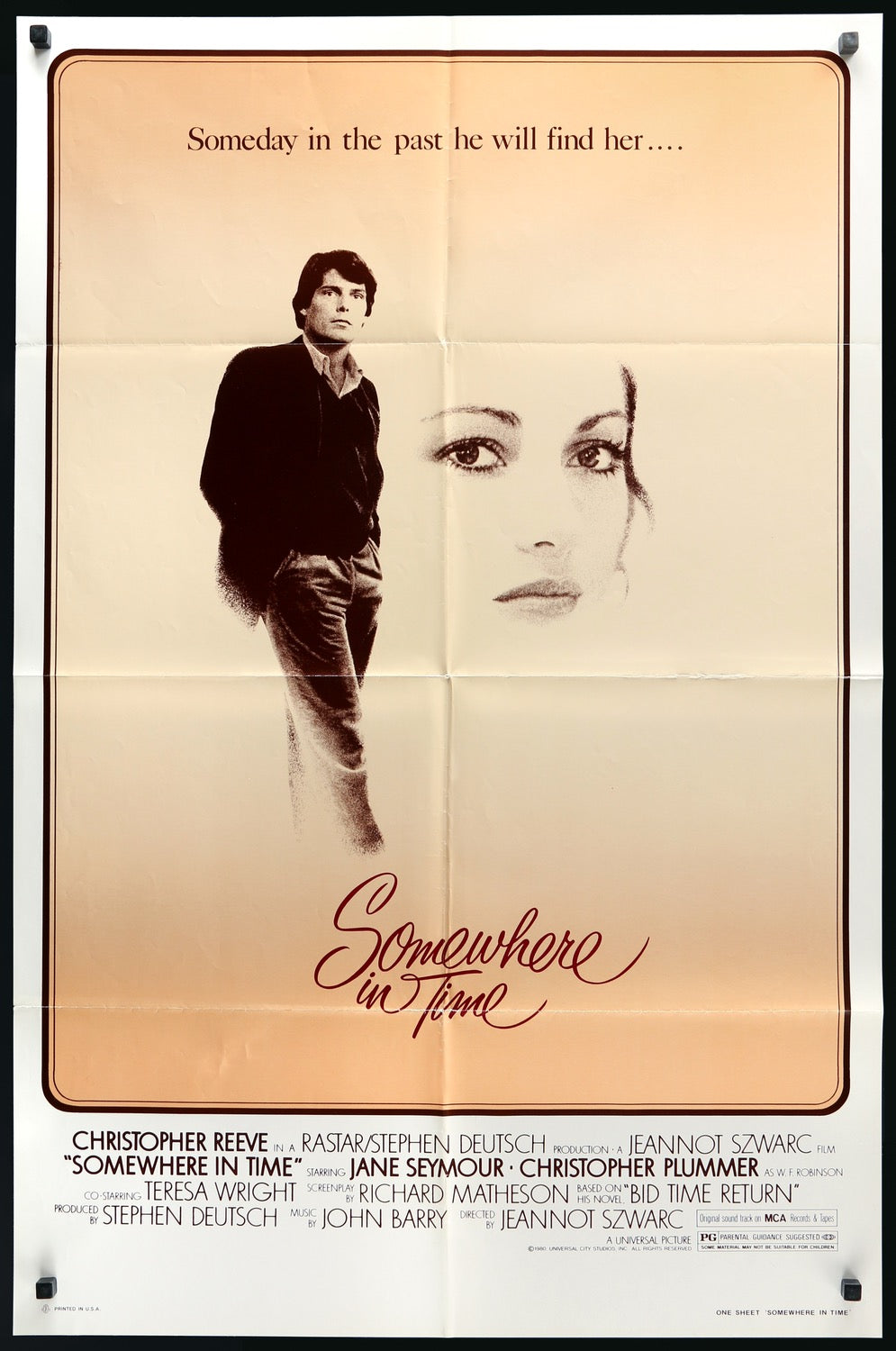 Somewhere in Time (1980) original movie poster for sale at Original Film Art