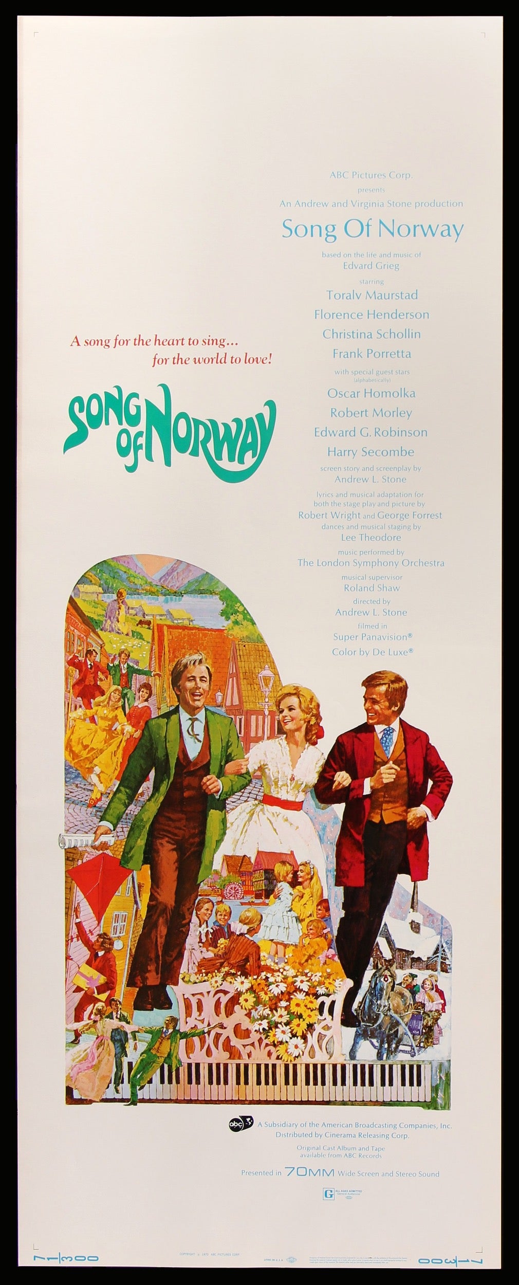 Song of Norway (1970) original movie poster for sale at Original Film Art