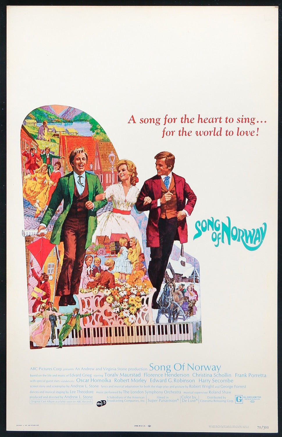 Song of Norway (1970) original movie poster for sale at Original Film Art