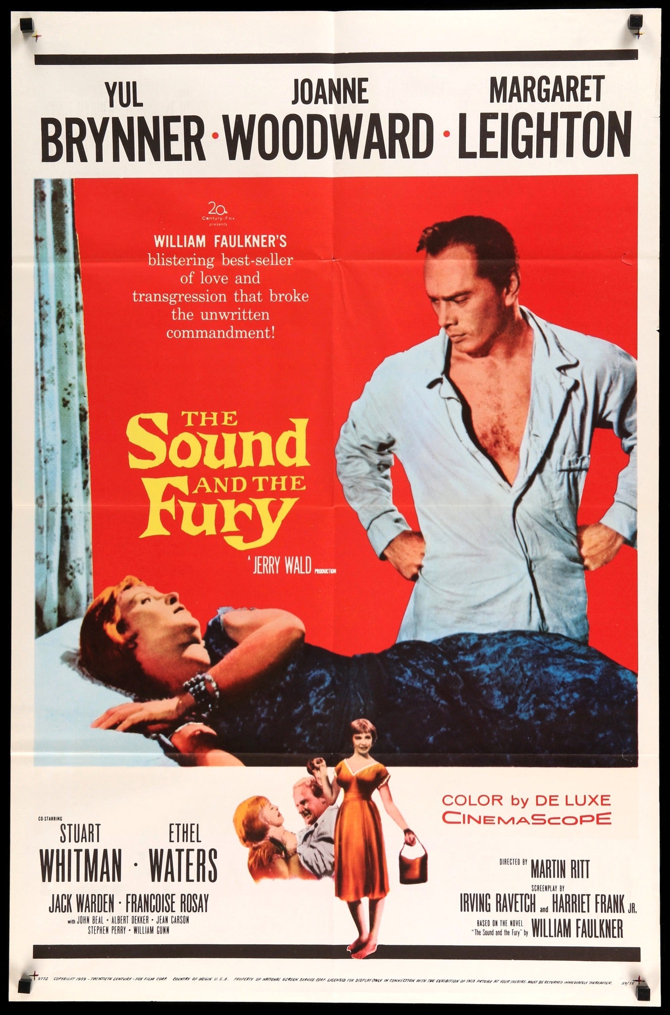 Sound and the Fury (1959) original movie poster for sale at Original Film Art