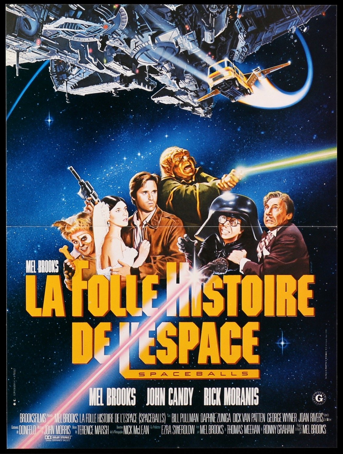 A Poster for the 1980s sci-fi fantasy film, Banana Space Wars