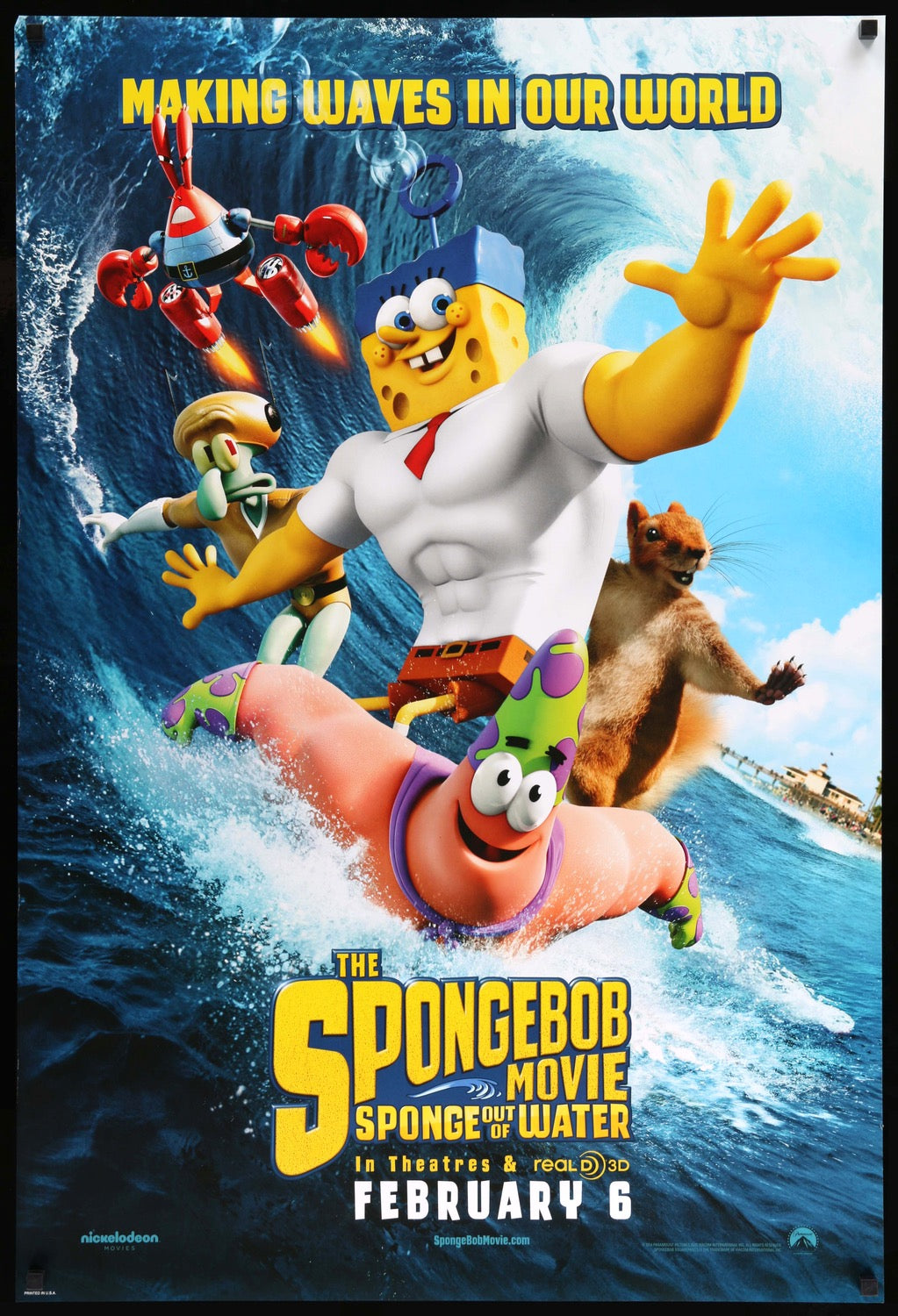 Spongebob Movie: Sponge Out of Water (2015) original movie poster for sale at Original Film Art