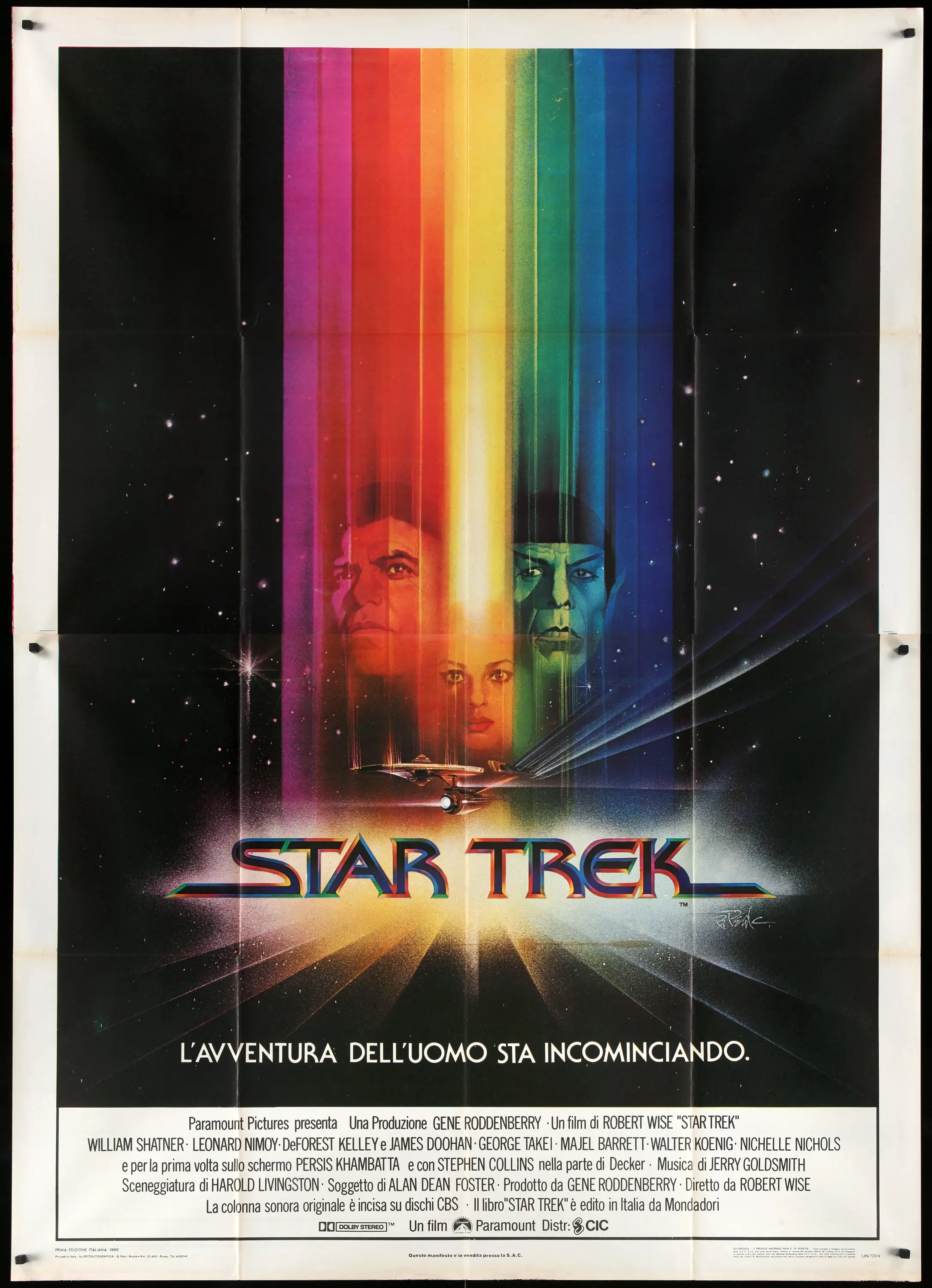 Star Trek: The Motion Picture (1979) Original Italian Movie Poster