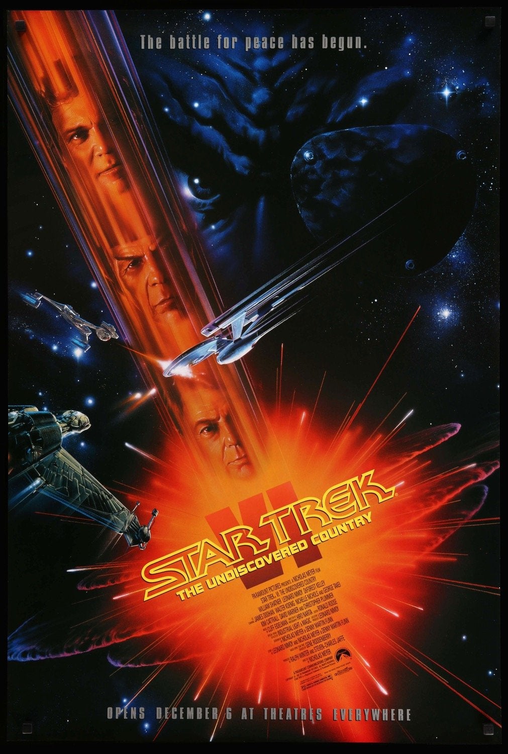Star Trek VI: The Undiscovered Country (1991) original movie poster for sale at Original Film Art - Vintage Movie Posters