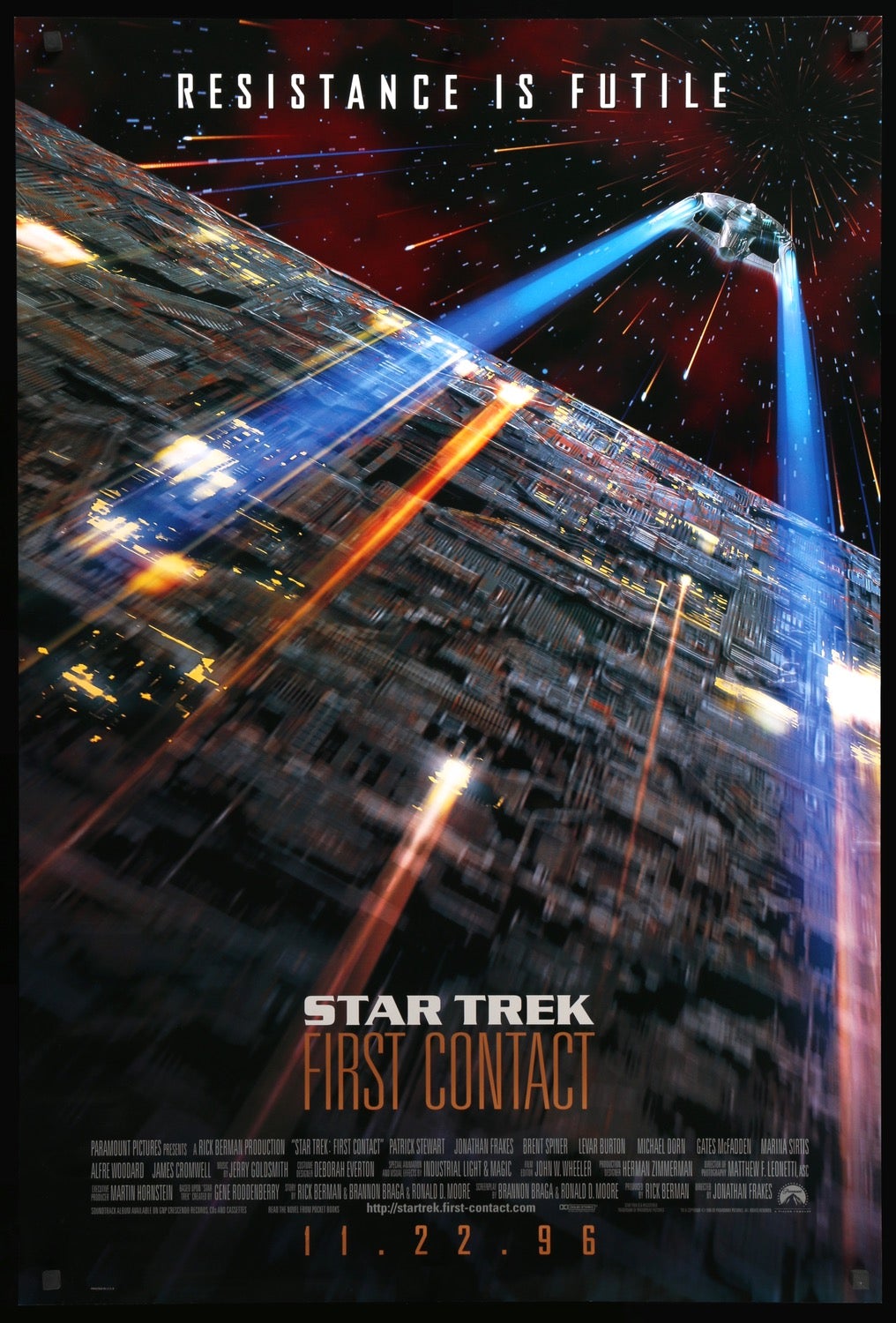 Star Trek: First Contact (1996) original movie poster for sale at Original Film Art - Vintage Movie Posters