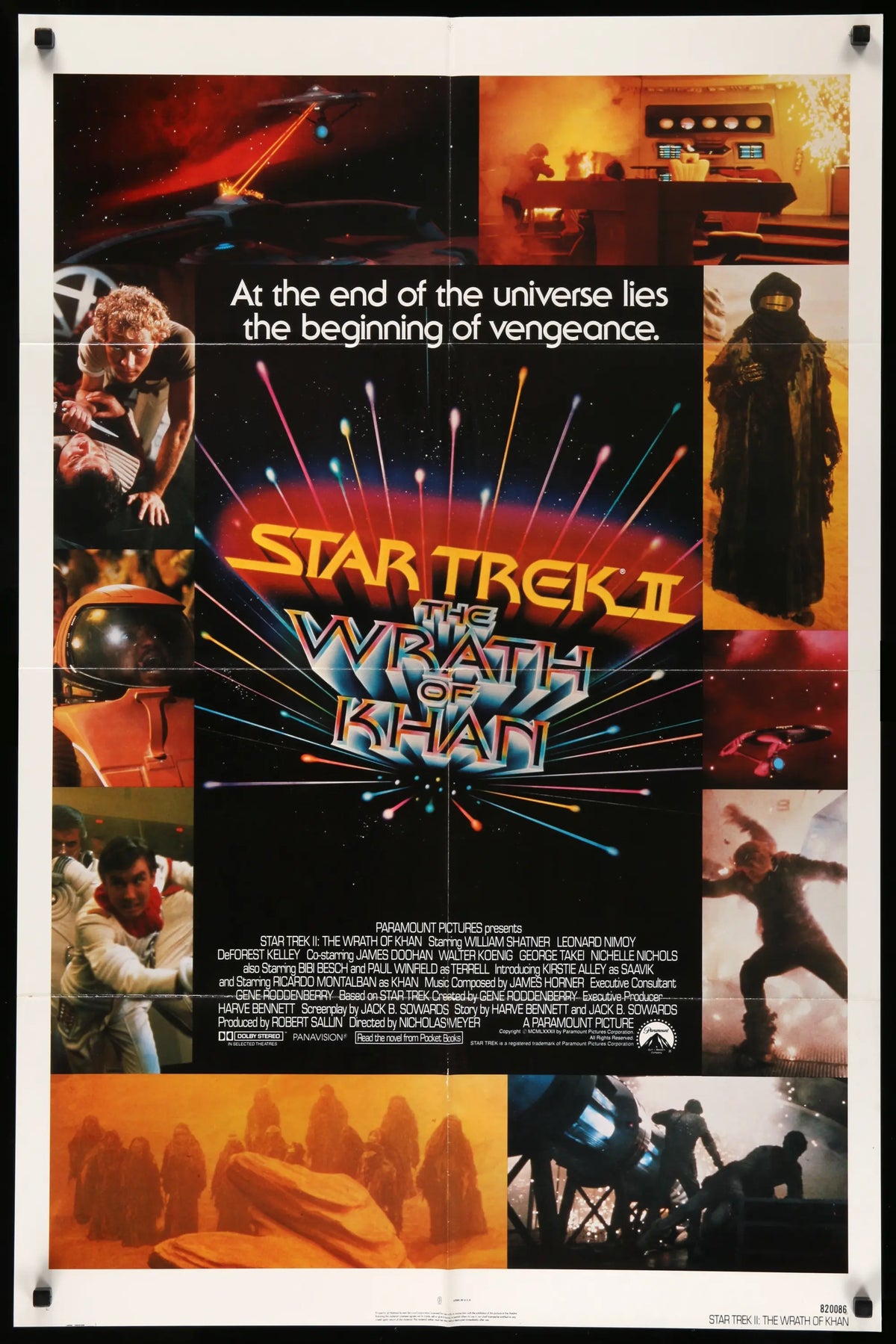 Star Trek II: The Wrath of Khan (1982) original movie poster for sale at Original Film Art - Vintage Movie Posters
