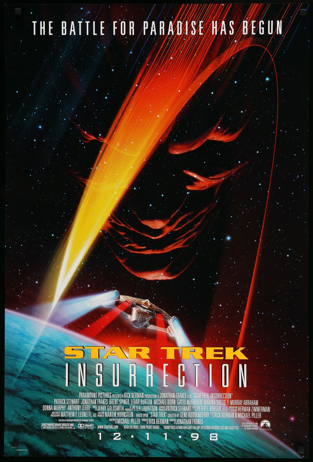 Star Trek: Insurrection (1998) original movie poster for sale at Original Film Art