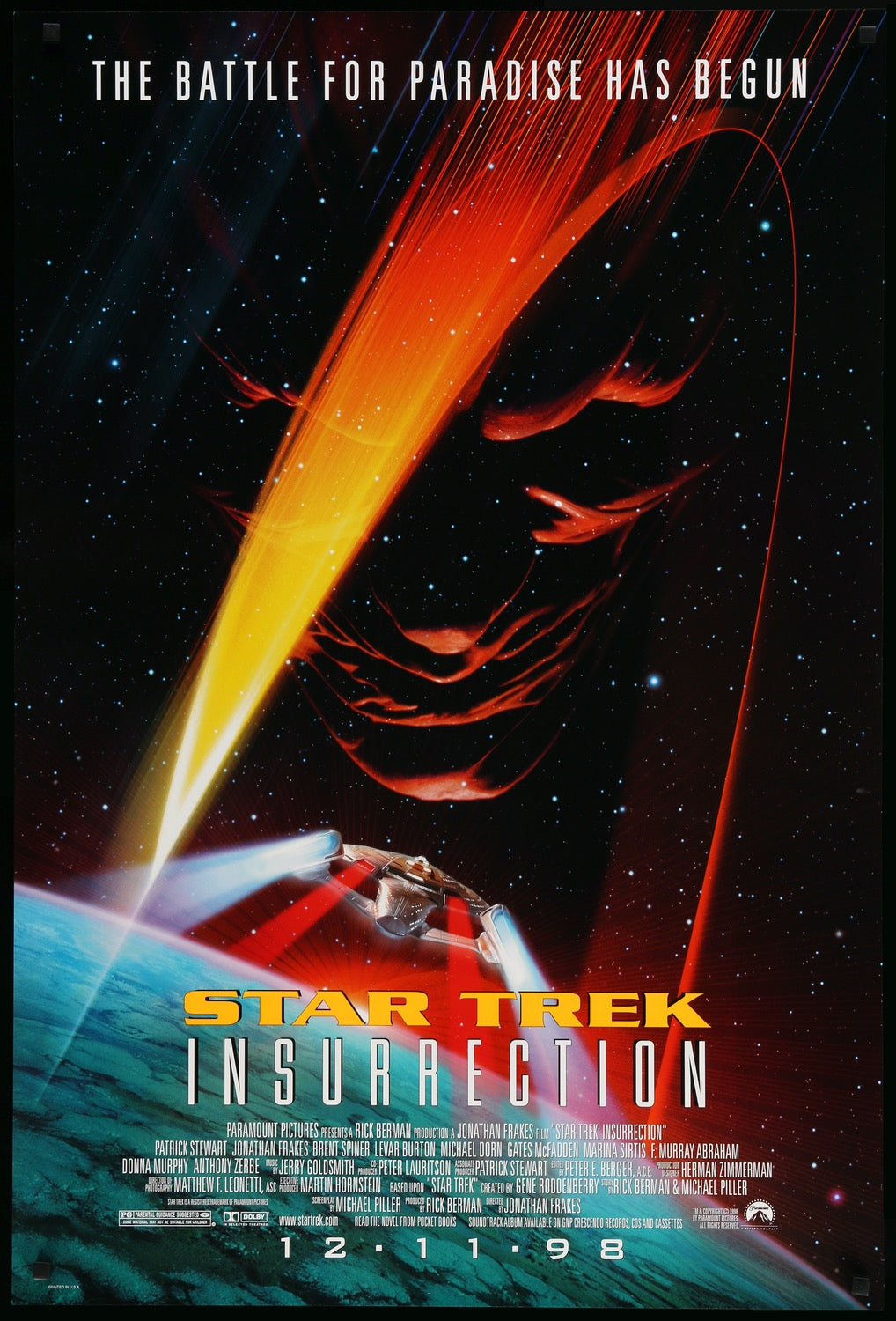 Star Trek: Insurrection (1998) original movie poster for sale at Original Film Art - Vintage Movie Posters