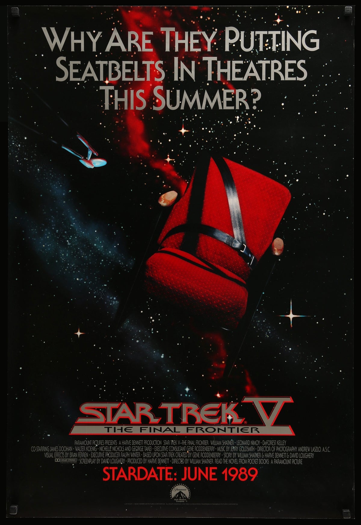 Star Trek V: The Final Frontier (1989) original movie poster for sale at Original Film Art