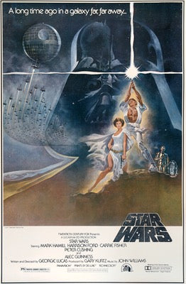 Star Wars (1977) Original Forty by Sixty Movie Poster - Original 