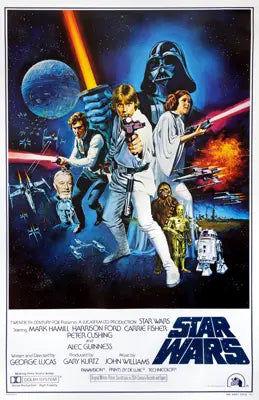 Star Wars 1977 Original Style C One Sheet Movie Poster