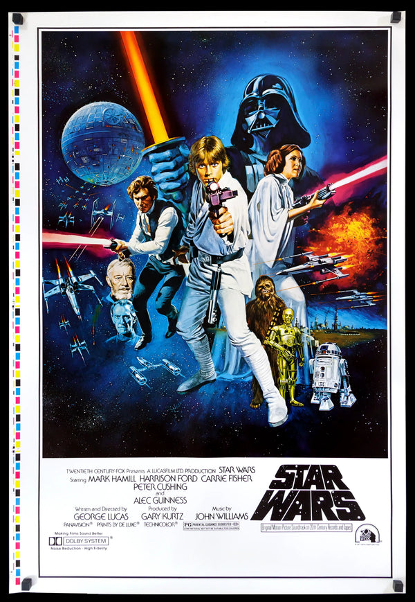 One-Sheet　(1977)　Movie　Poster　Art　Original　Style　Original　C　Star　Movie　Vintage　Wars　Film　Posters