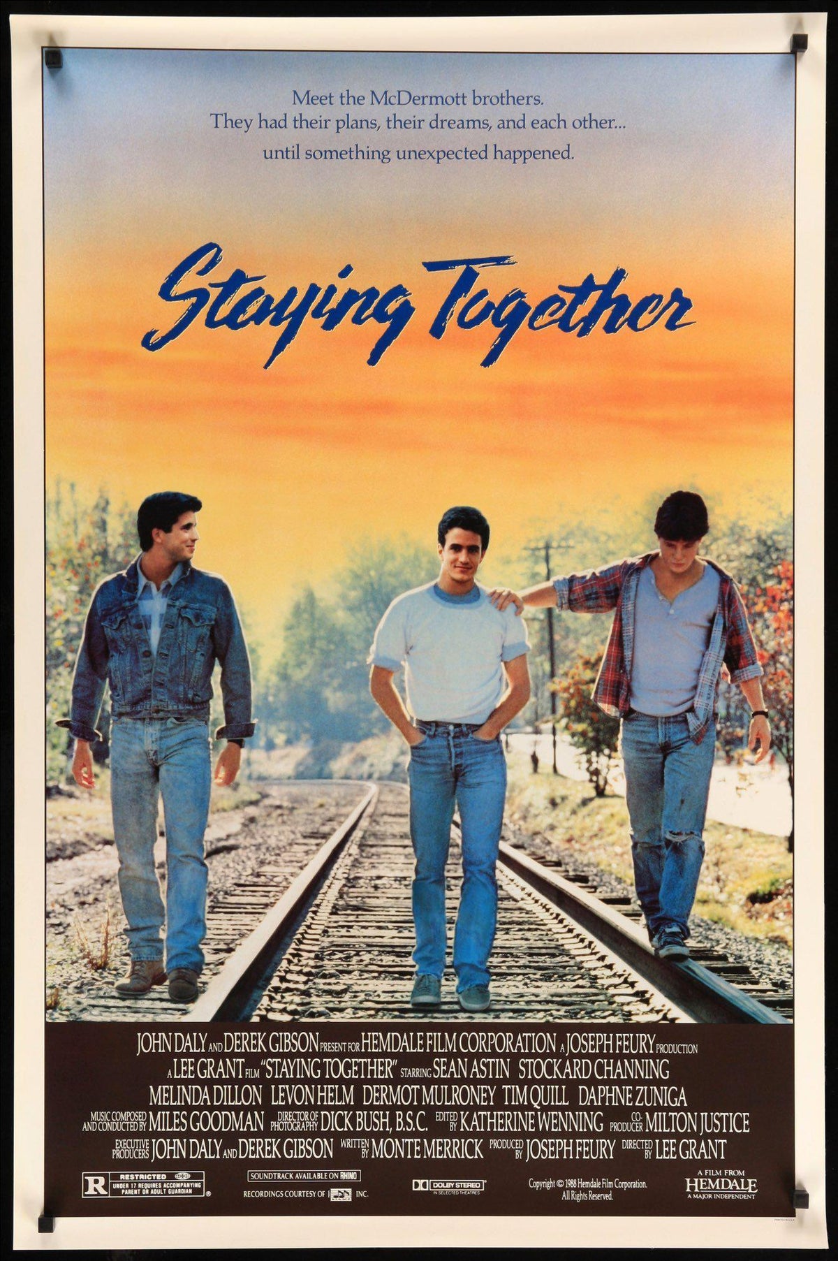Staying Together (1989) original movie poster for sale at Original Film Art