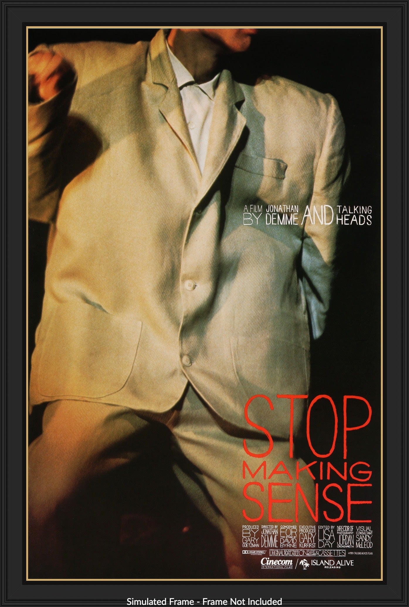 Stop Making Sense (1984) original movie poster for sale at Original Film Art