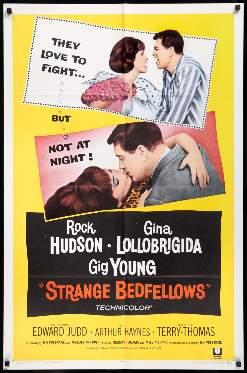 Strange Bedfellows (1965) original movie poster for sale at Original Film Art - Vintage Movie Posters