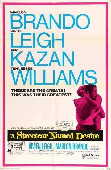 A Streetcar Named Desire (1951) original movie poster for sale at Original Film Art