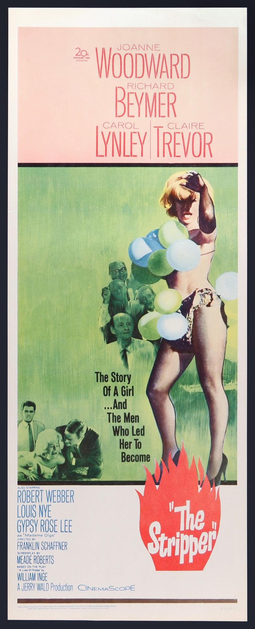The Stripper (1963) Original Insert Movie Poster - Original Film Art
