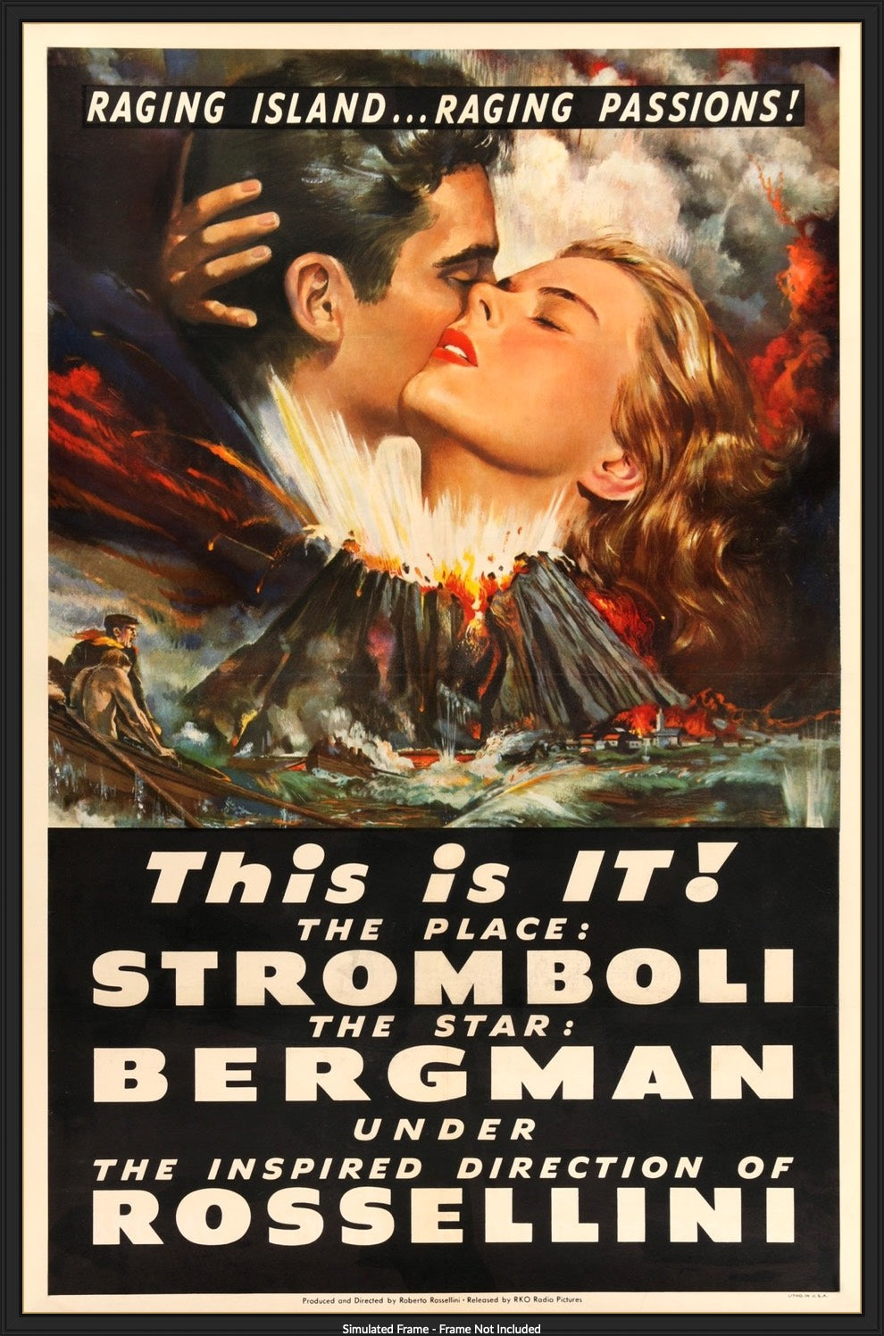 Stromboli (1950) original movie poster for sale at Original Film Art - Vintage Movie Posters