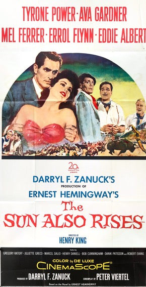 Sun Also Rises (1957) original movie poster for sale at Original Film Art - Vintage Movie Posters