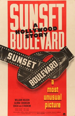 Sunset Boulevard (1950) original movie poster for sale at Original Film Art - Vintage Movie Posters