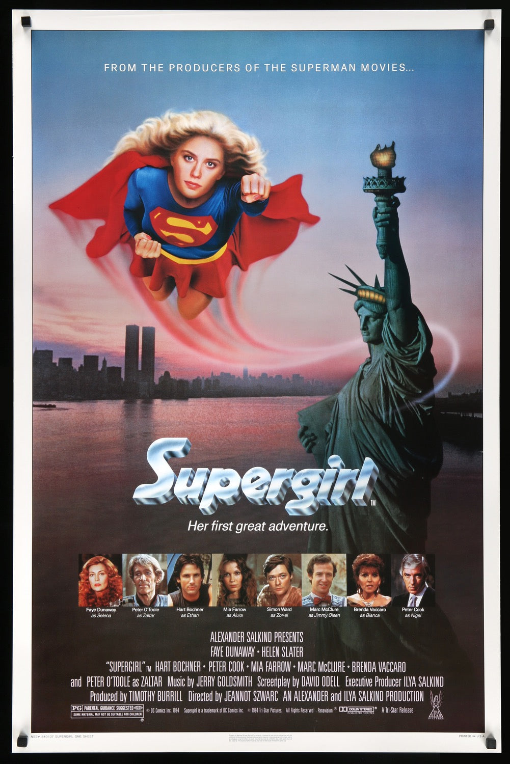 Supergirl (1984) original movie poster for sale at Original Film Art