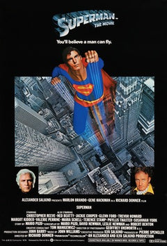 Superman: The Movie (1978) Original English One Sheet Movie Poster