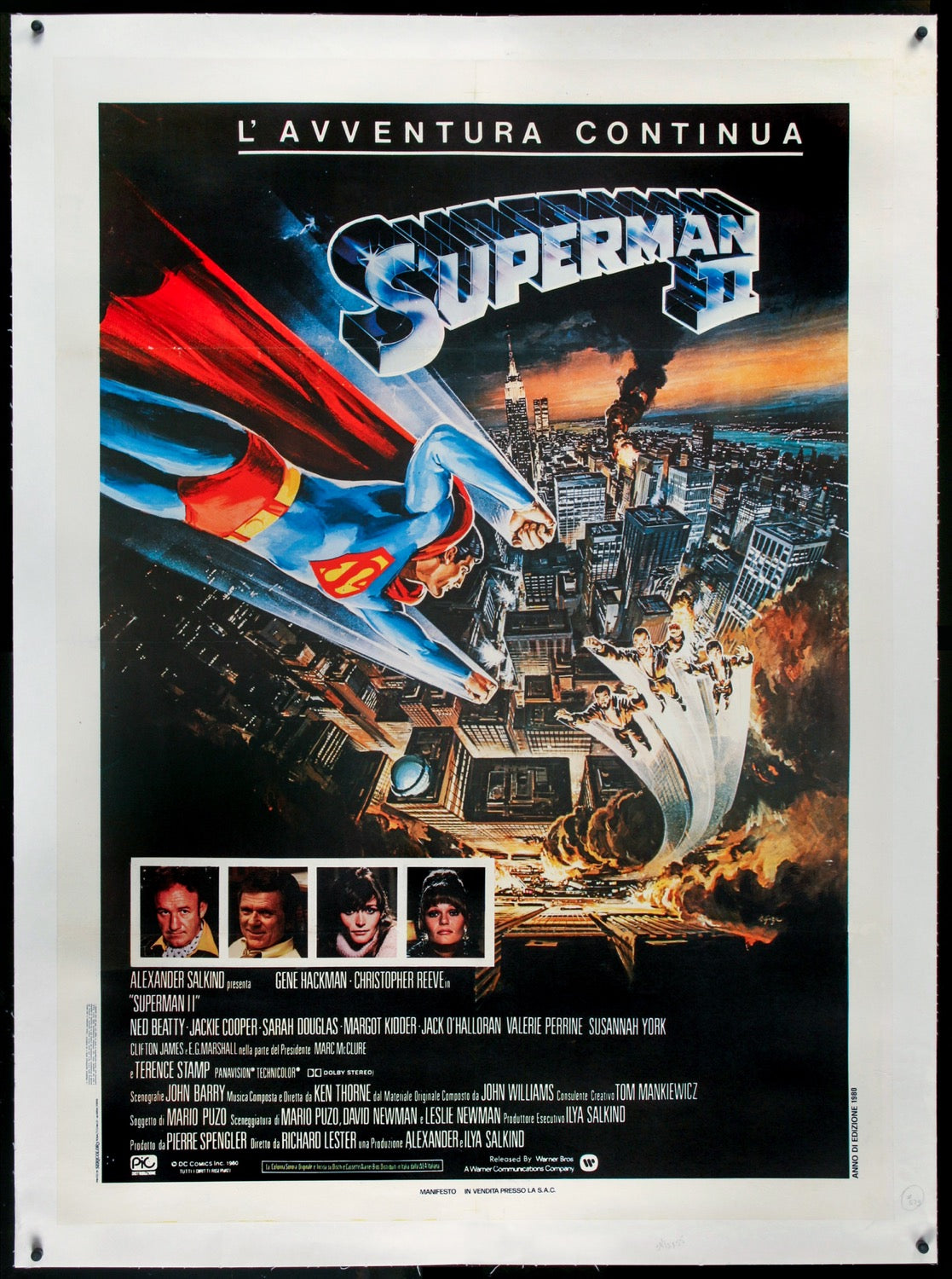 Superman II (1980) original movie poster for sale at Original Film Art