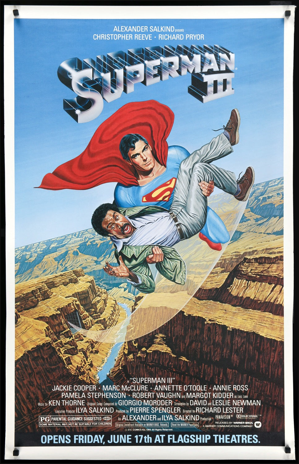 Superman III (1983) original movie poster for sale at Original Film Art