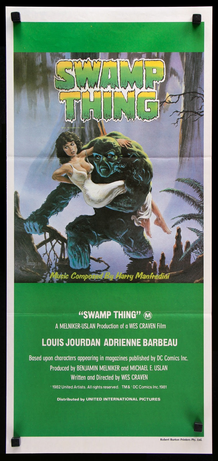 Swamp Thing (1982) original movie poster for sale at Original Film Art