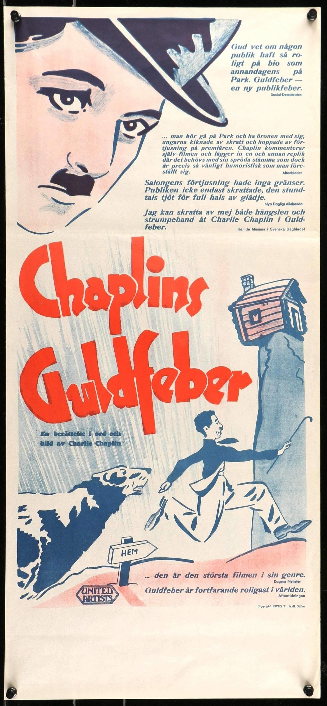 Gold Rush (1925) original movie poster for sale at Original Film Art