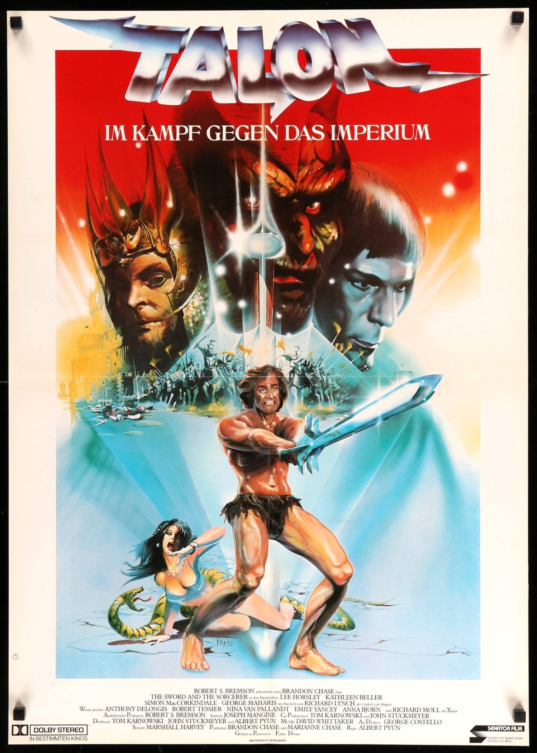 The Sword and the Sorcerer (1982) Original German A1 Movie Poster