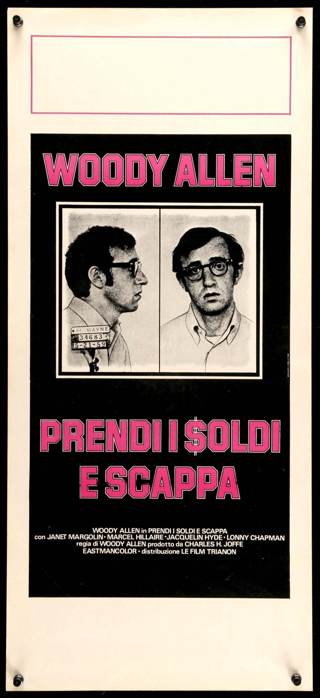 Take the Money and Run (1969) original movie poster for sale at Original Film Art