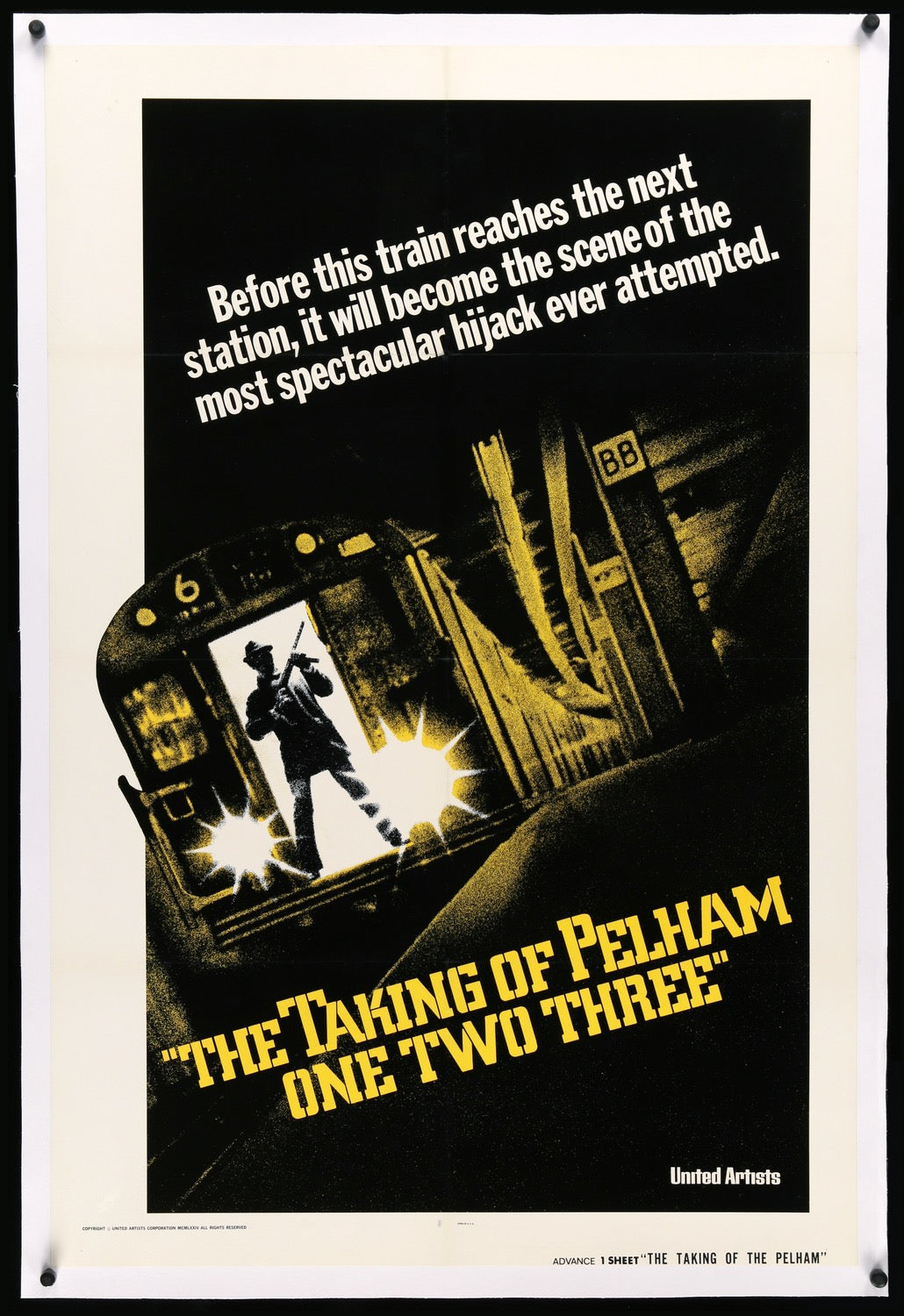 Taking of Pelham One Two Three (1974) original movie poster for sale at Original Film Art