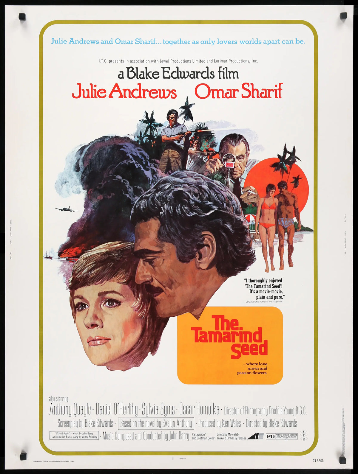Tamarind Seed (1974) original movie poster for sale at Original Film Art