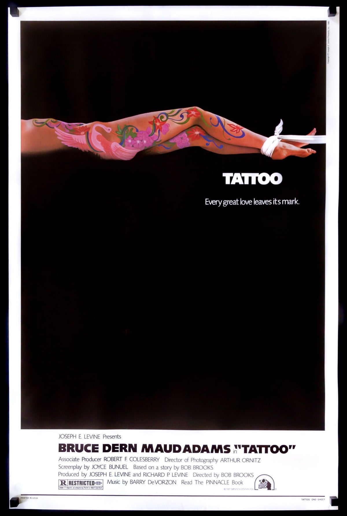 Tattoo (1981) original movie poster for sale at Original Film Art - Vintage Movie Posters