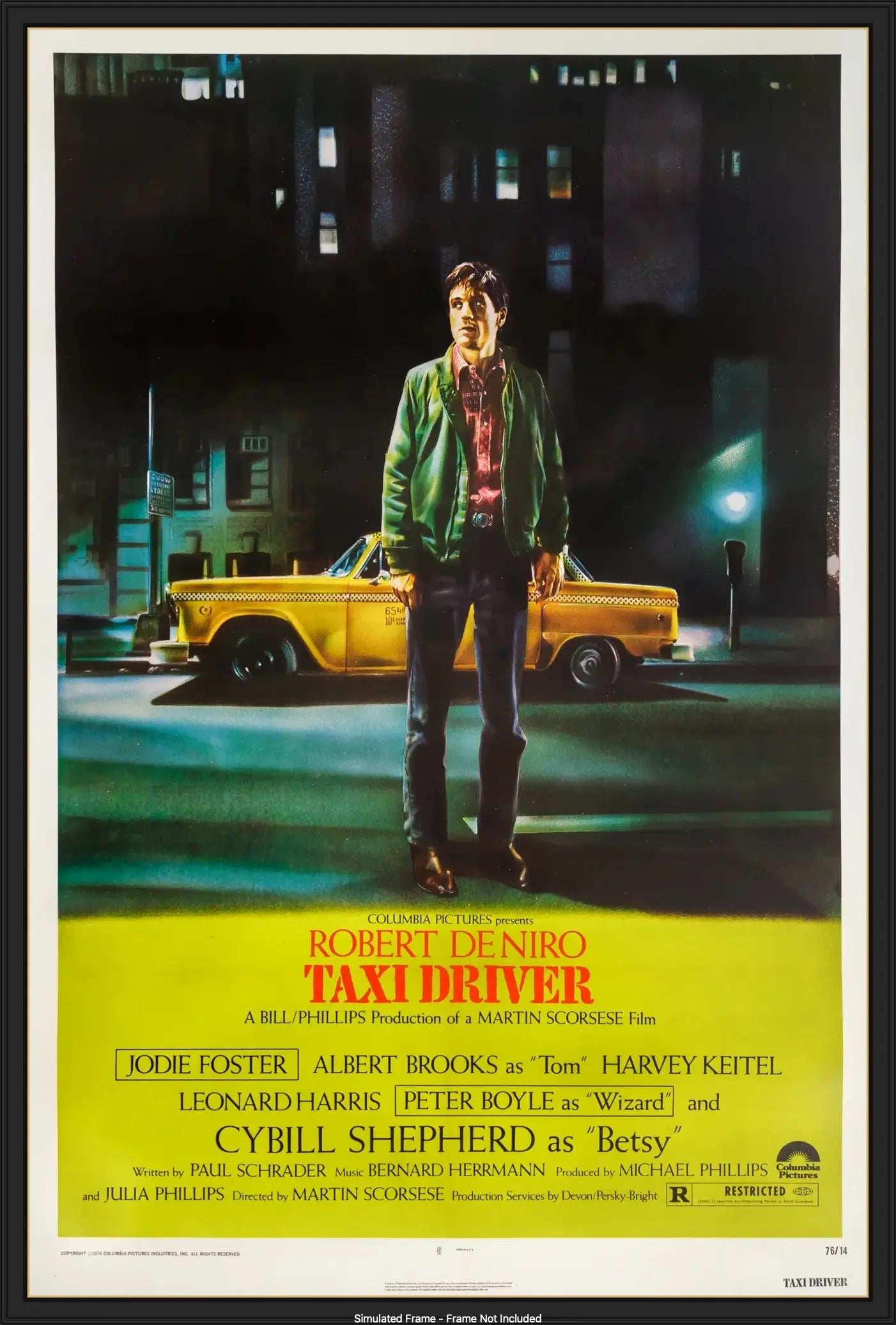 Taxi Driver (1976) Original Linen-backed One-Sheet Movie Poster ...