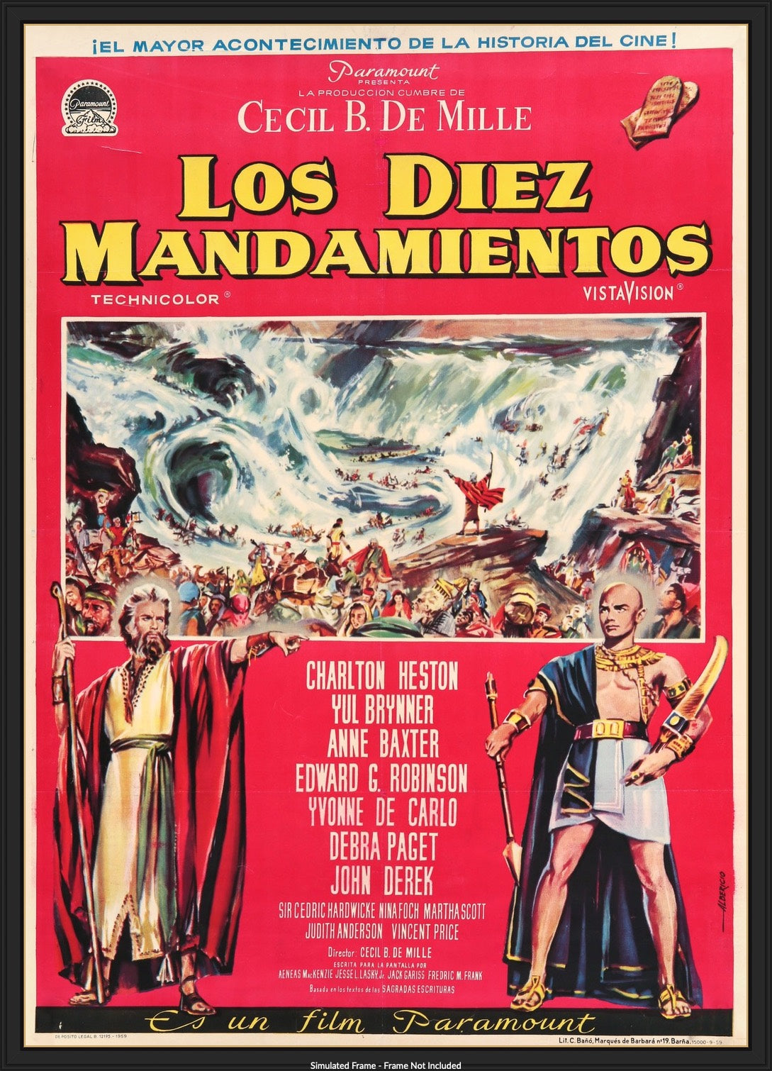 Ten Commandments (1956) original movie poster for sale at Original Film Art