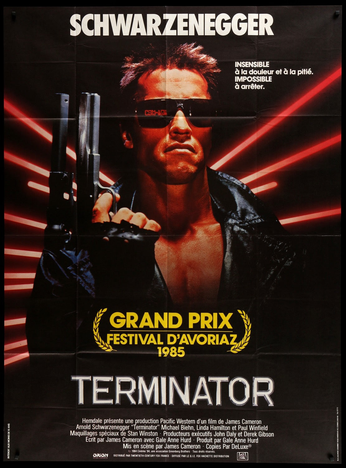Terminator (1984) original movie poster for sale at Original Film Art
