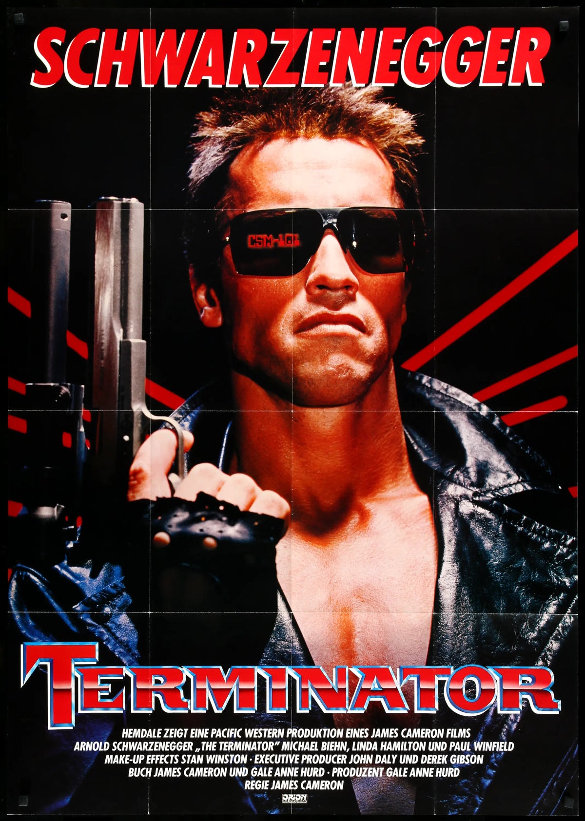 Terminator (1984) original movie poster for sale at Original Film Art - Vintage Movie Posters