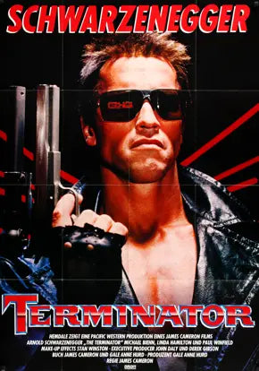 Terminator (1984) original movie poster for sale at Original Film Art - Vintage Movie Posters