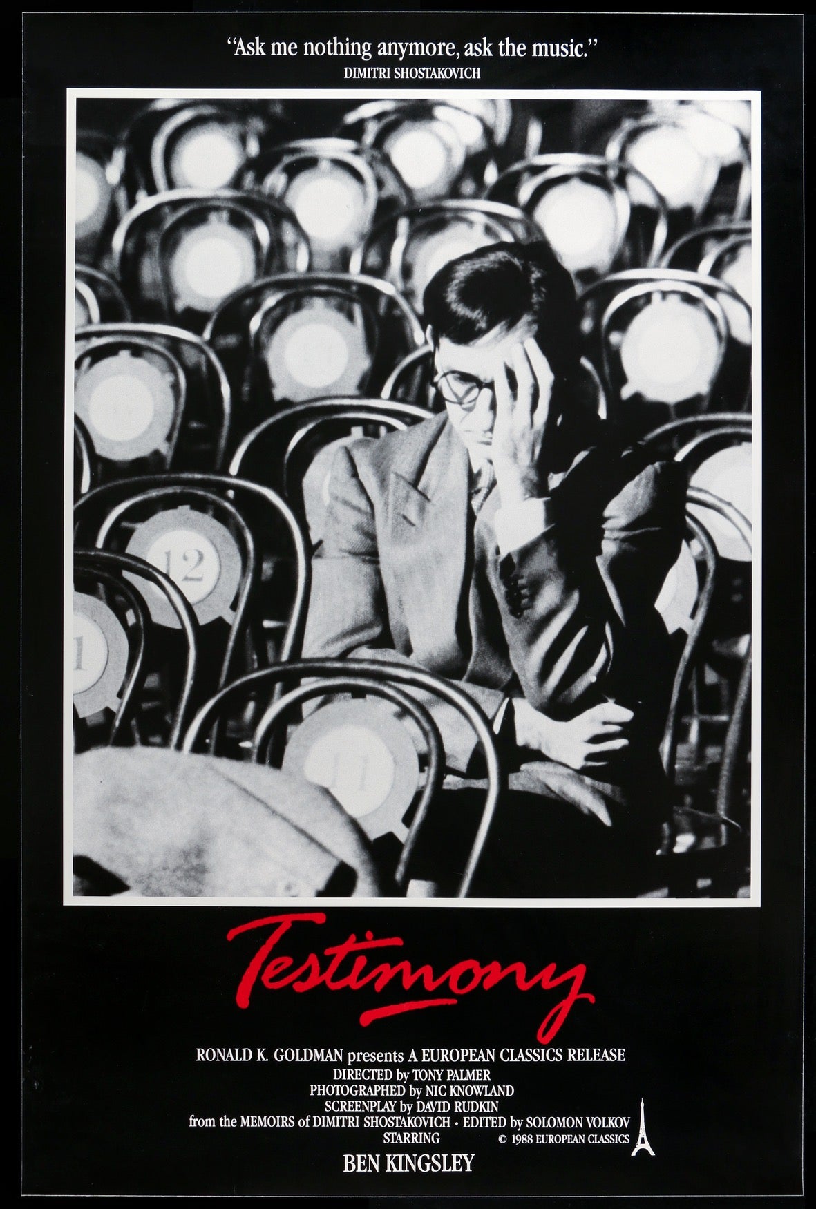 Testimony (1987) original movie poster for sale at Original Film Art
